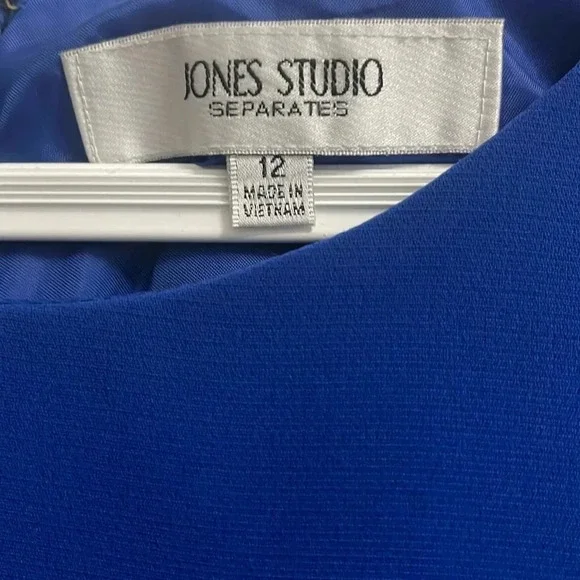 Jones Studio Royal blue lined dress. Size 12. - Picture 2 of 7